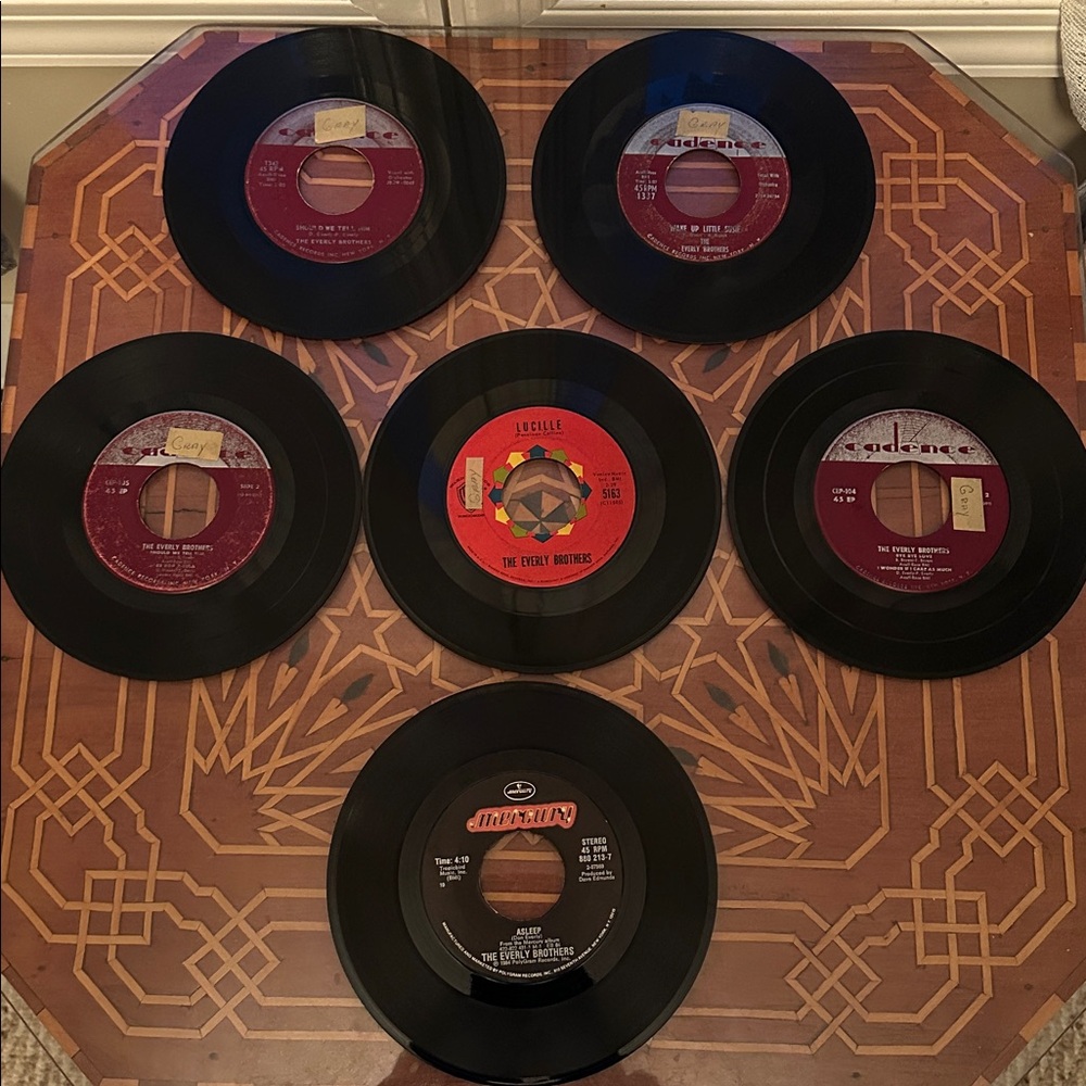 Vintage Everly Brothers Vinyl Records~Set of 6